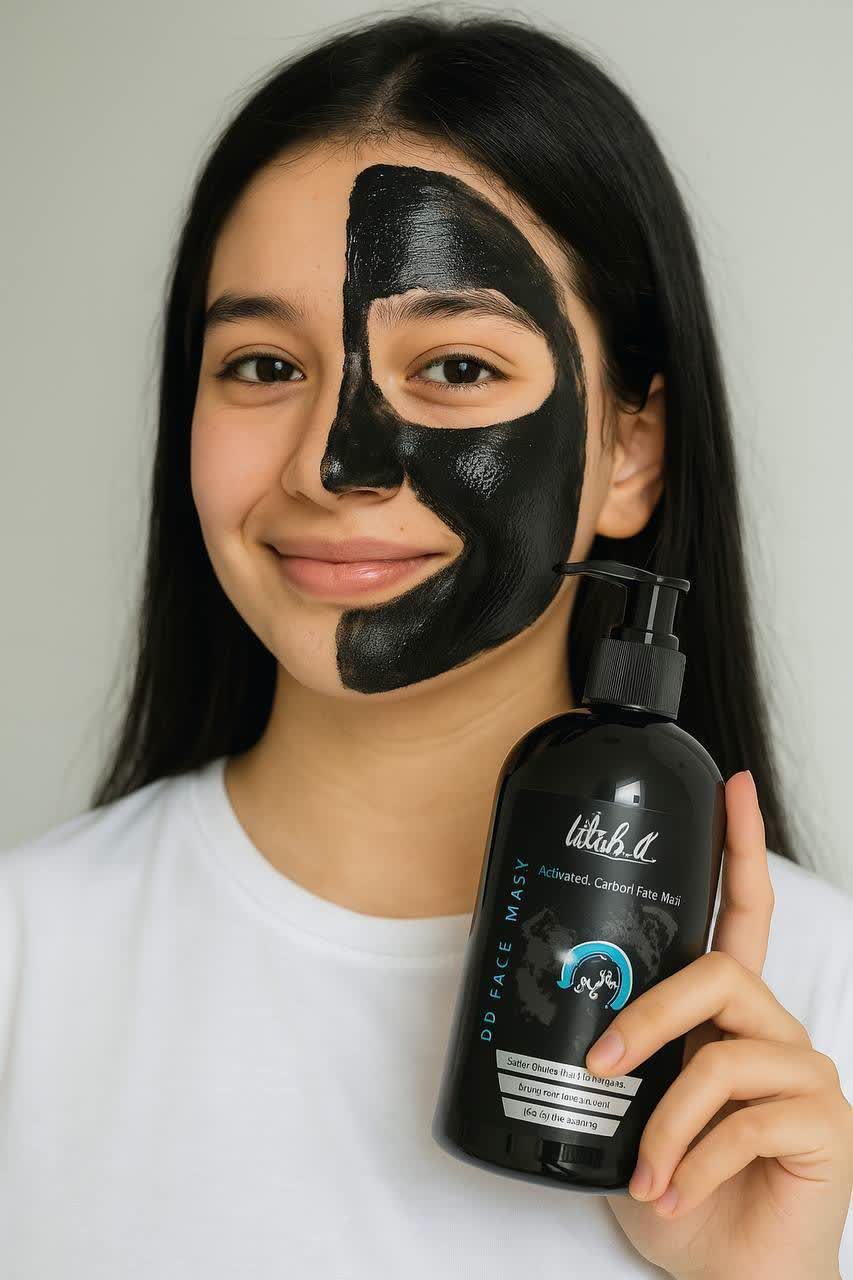 ماسک صورت کربن فعال 300 میل ویتابلاvitabella مناسب پوست چرب و اکنه و جوش